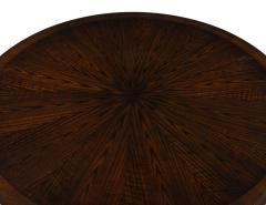 Modern Round Sunburst Dining Table in High Gloss Polished Finish - 2836389