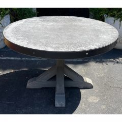 Modern Rustic Mecox Gardens Designer Stone Top Dining Table - 2669208