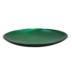 Modern Sculptural Concave Green Glass French Mirror - 922070