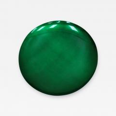 Modern Sculptural Concave Green Glass French Mirror - 922597