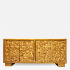 Modern Sideboard with Parquet Style wood Block Front - 2151509