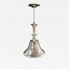 Modern Silver Cone Pendant in Antiqued Finish - 3344683