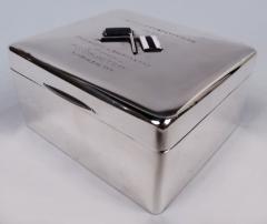 Modern Sterling Silver Box with Australian Imperial Force Association - 3774629