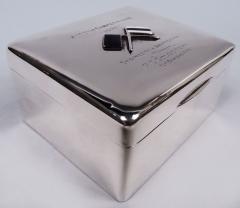 Modern Sterling Silver Box with Australian Imperial Force Association - 3774630