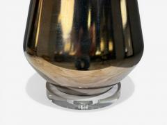 Modern Table Lamps Distressed Bronze Glass Finish Lucite USA 21st c  - 4704520