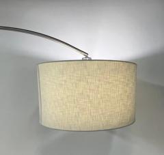 Modern Tall Adjustable Arched Floor Lamp With Double Drum Shade - 2867313