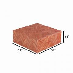 Modern Tessellated Travertine Coffee Table  - 4117516
