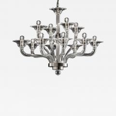 Modern Transparent Linear Murano Glass Chandelier - 4579204