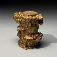 Modern Tree Trunk Sculptural Side Table Cast Bronze American 21st C  - 3943135