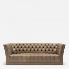 Modern Tufted Leather Sofa - 4214169