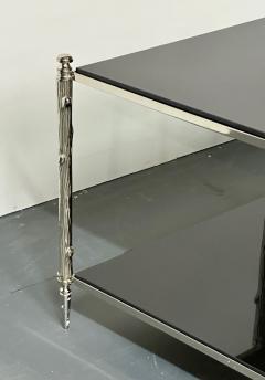 Modern Two Tier Maison Bagues Style Coffee Low Table Black Granite - 2936504