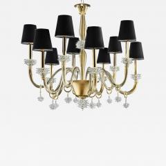 Modern Venetian Rostrato Murano Glass Chandelier - 4634459