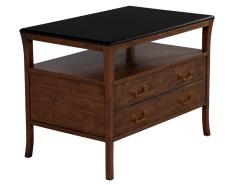 Modern Walnut End Table Chest - 2537982