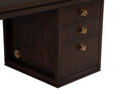 Modern Walnut Office Desk - 3104650