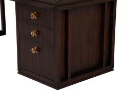 Modern Walnut Office Desk - 3104654