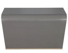 Modern Waterfall Desk in Custom Grey Hand Polished Finish - 2536511