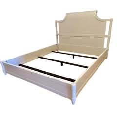 Modern White Lacquer California King Size Bed Bedframe - 4375745