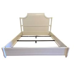 Modern White Lacquer California King Size Bed Bedframe - 4375746