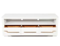 Modern White Media Console Cabinet - 2536429