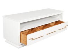 Modern White Media Console Cabinet - 2536431