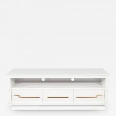 Modern White Media Console Cabinet - 2542330