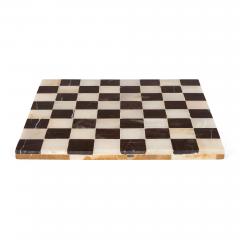 Modern black marble and onyx chessboard - 3949710