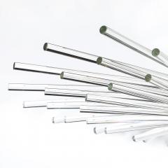 Modernist 3 Tier Radiant Hand Blown Murano Glass Rod Brass Sputnik Chandelier - 4347407