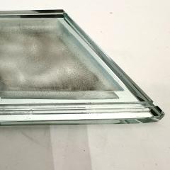Modernist Acid Etched Glass Vide Poche  - 4580376