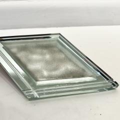 Modernist Acid Etched Glass Vide Poche  - 4580377