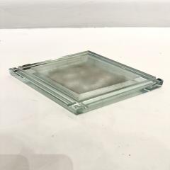 Modernist Acid Etched Glass Vide Poche  - 4583686
