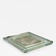 Modernist Acid Etched Glass Vide Poche  - 4583693