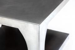 Modernist Aluminum Side Tables Italy 1970s - 4421704