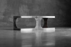 Modernist Aluminum Side Tables Italy 1970s - 4421713