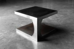 Modernist Aluminum Side Tables Italy 1970s - 4421716