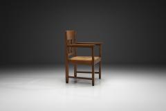 Modernist Armchair with Woven Seat The Netherlands early 20th Century - 4528274