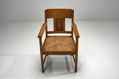 Modernist Armchair with Woven Seat The Netherlands early 20th Century - 4528276