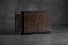 Modernist Art Deco Oak Cabinet France 1940s - 4452152