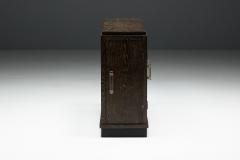 Modernist Art Deco Oak Cabinet France 1940s - 4452215