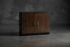 Modernist Art Deco Oak Cabinet France 1940s - 4452216