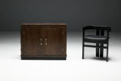 Modernist Art Deco Oak Cabinet France 1940s - 4452219