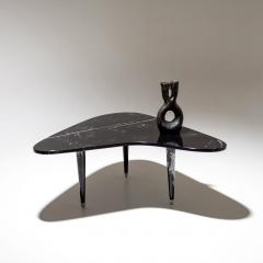 Modernist Black Marble Coffee Table Italy 20th Century - 3587308