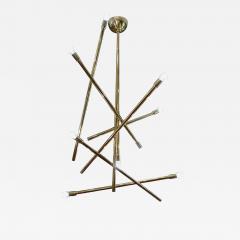 Modernist Brass Chandelier with Eight Lights - 4753816