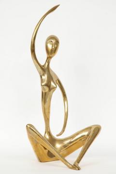 Modernist Brass Yoga Figure - 902967