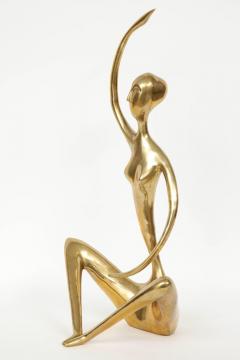 Modernist Brass Yoga Figure - 902968
