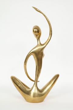 Modernist Brass Yoga Figure - 902971