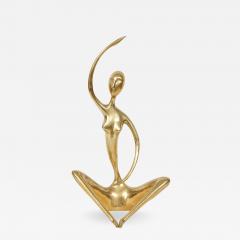 Modernist Brass Yoga Figure - 903957