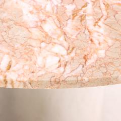 Modernist Breccia Oniciata Marble Round Dining Table Attributed to Breuton - 4331345