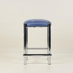 Modernist Cal Style Chrome Counter Stools Set of 3 - 3729024