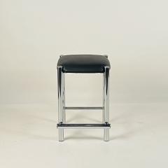 Modernist Cal Style Chrome Counter Stools Set of 4 - 3729018
