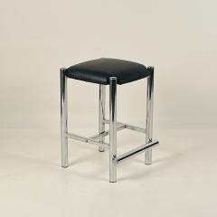 Modernist Cal Style Chrome Counter Stools Set of 4 - 3729019